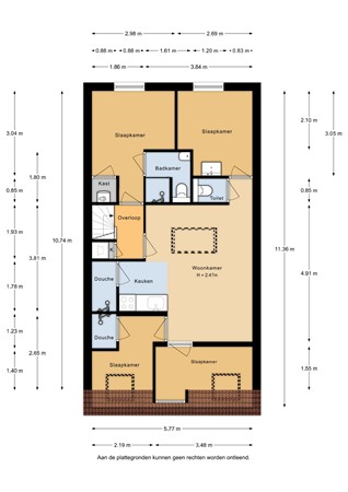 Floorplan - Hugo de Grootplein 6-4, 1052 KW Amsterdam